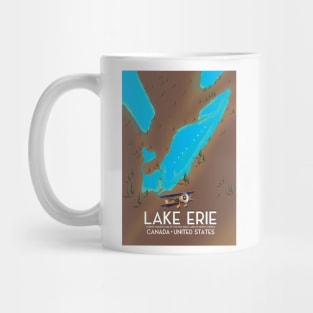 lake erie Vintage style map Mug